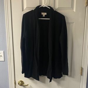 LOFT Black Knit Cardigan